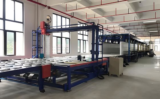 Automatische glazen stroommeter Horizontale schuimmachine tot 1300 mm hoogte